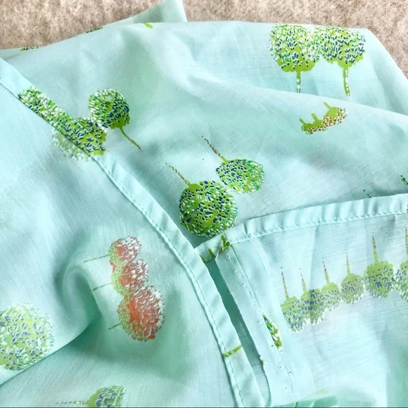 True Vintage handmade voile blouse and skirt matching 2pc set - Picture 10 of 11